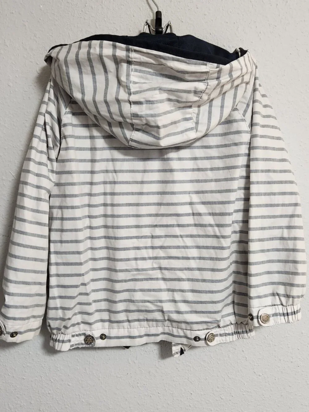 Zara Boys | Kid's Nautical Stripe Seafarer Rain Jacket Hood 6/7 - Picture 4 of 6